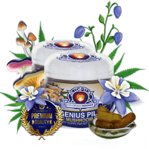 The Genius Pill™ | Full Spectrum CBD + Medicinal Mushrooms | Certified Kosher